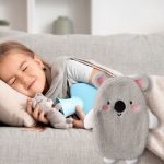 bouillotte chauffante peluche teddy gris
