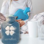 bouillotte douce trèfle bleu