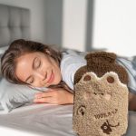 bouillotte pour enfant en forme de nounours beige