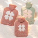 bouillotte pour enfant peluche trèfle rose