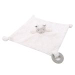 doudou en peluche blanc