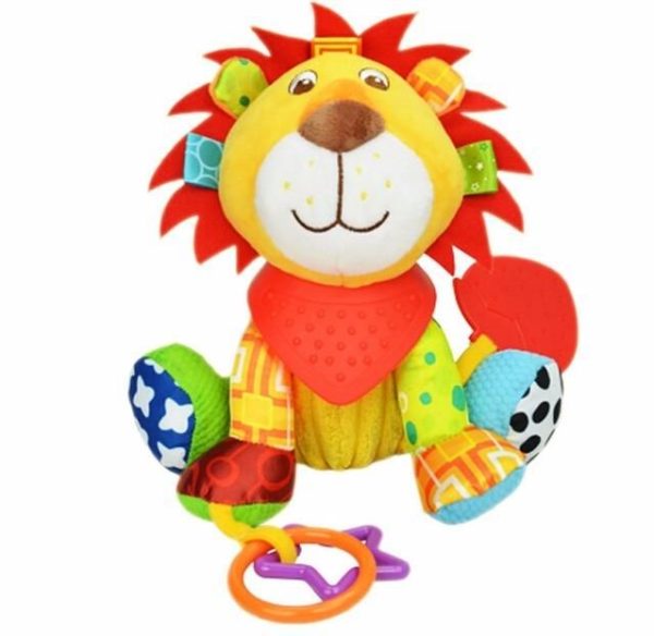 doudou lion jaune