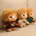 lion en peluche stylé