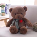 ours en peluche doux avec un coeur