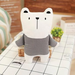 ours en peluche noir et blanc