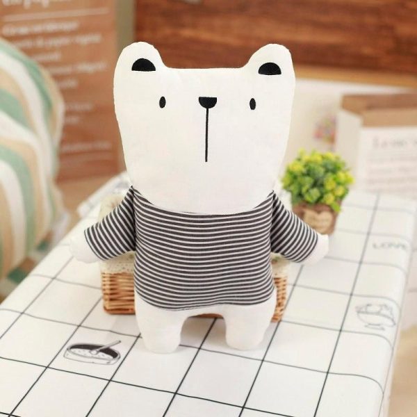 ours en peluche noir et blanc