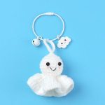peluche blanche pieuvre en crochet