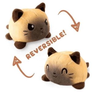 peluche chat réversible