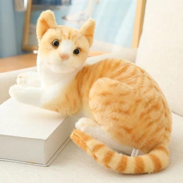 peluche chat roux