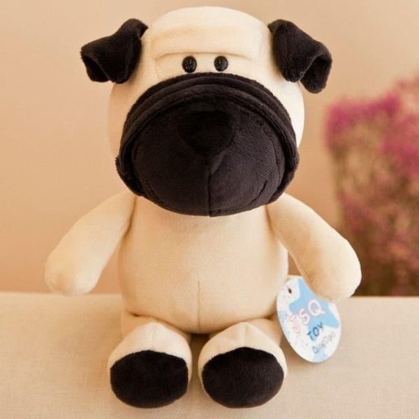 peluche chien assis