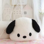 peluche chien fluffy blanc