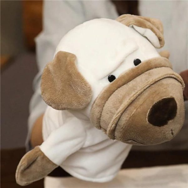 peluche chien kawaii marionnette