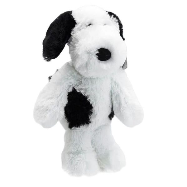 peluche chien noir et blanc