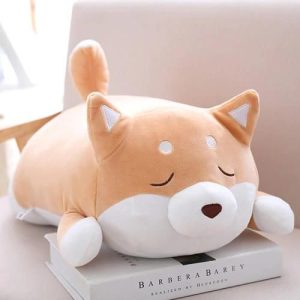 peluche chien shiba inu roux