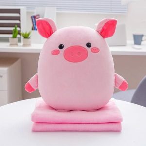 peluche cochon couverture