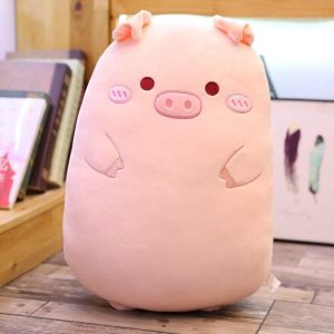 peluche cochon rond