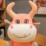 peluche douce taureau