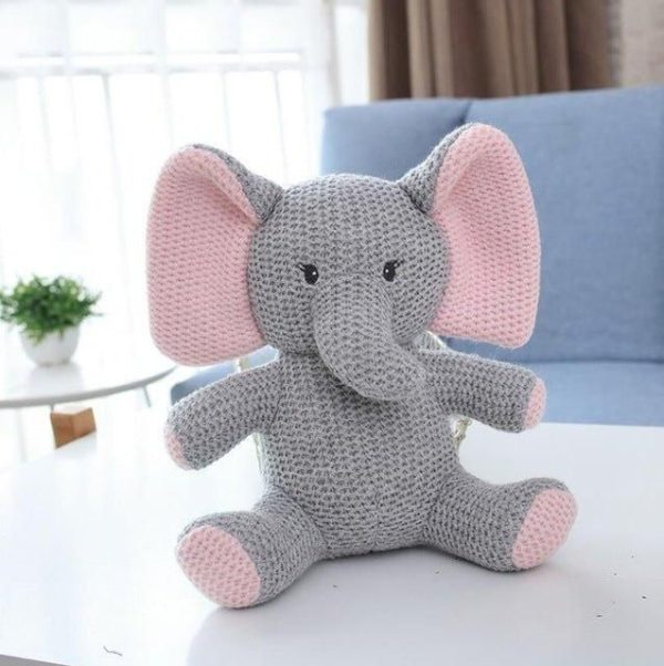 peluche éléphant au crochet