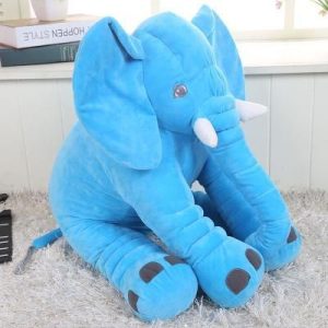 peluche éléphant bleu