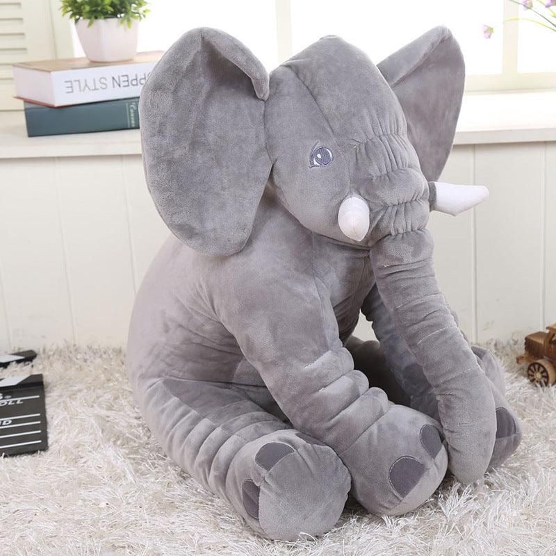 peluche éléphant gris