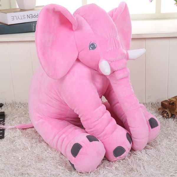 peluche éléphant rose