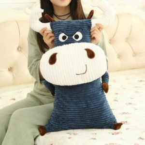 peluche géante vache bleue