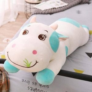 peluche géante vache mignonne bleue