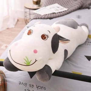peluche géante vache mignonne grise