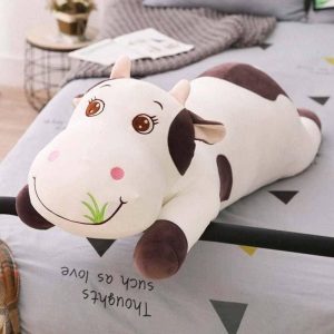 peluche géante vache mignonne marron