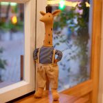 peluche girafe en peluche kawaii