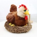 peluche kawaii en forme de poule
