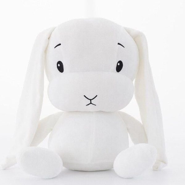 peluche lapin câlin blanc