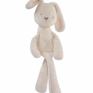 peluche lapin grandes oreilles blanches