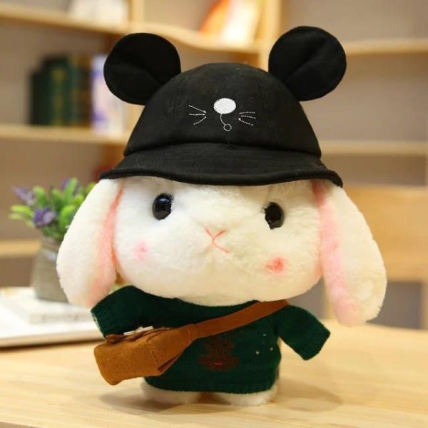 peluche lapin malin