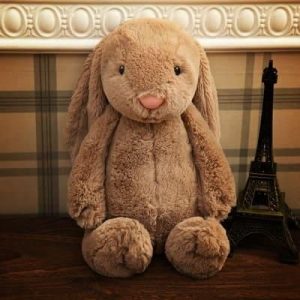 peluche lapin marron