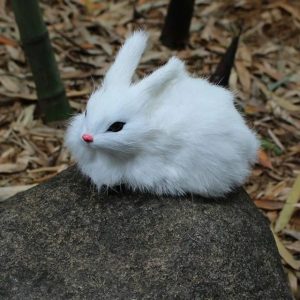 peluche lapin mini blanc