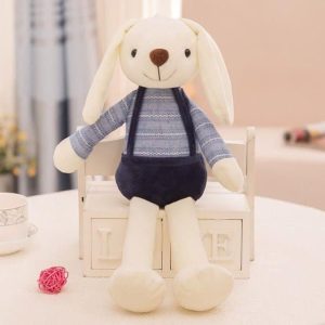 peluche lapin moderne bleu