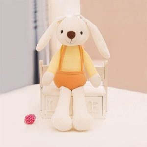peluche lapin moderne jaune