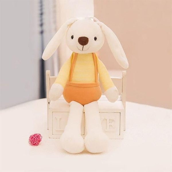 peluche lapin moderne jaune