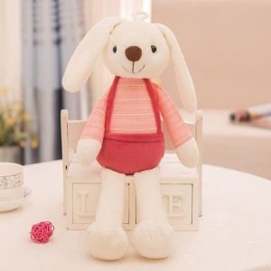 peluche lapin moderne rouge