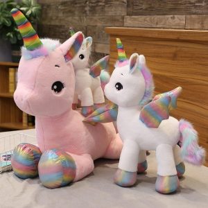 peluche licorne arc-en-ciel