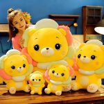 peluche lion doux et câlin