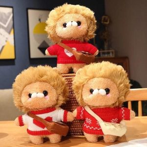 peluche lion habillé
