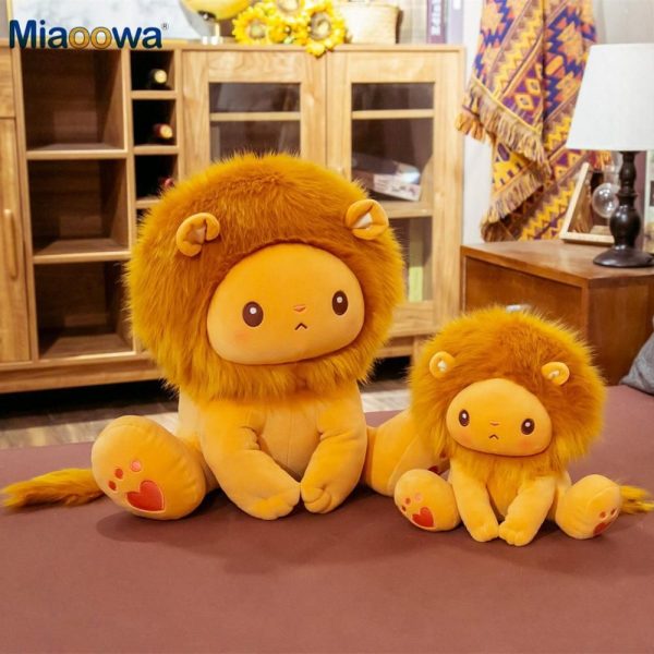 peluche lion mignon