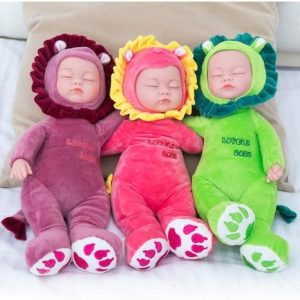 peluche lion qui dort