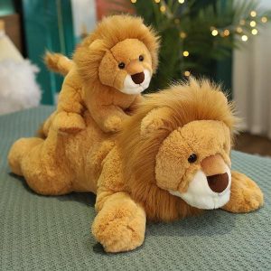 peluche lion réaliste