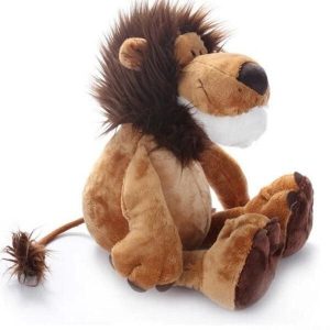 peluche lion vintage