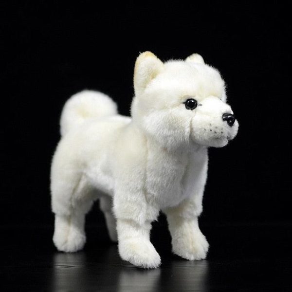 peluche loup blanc