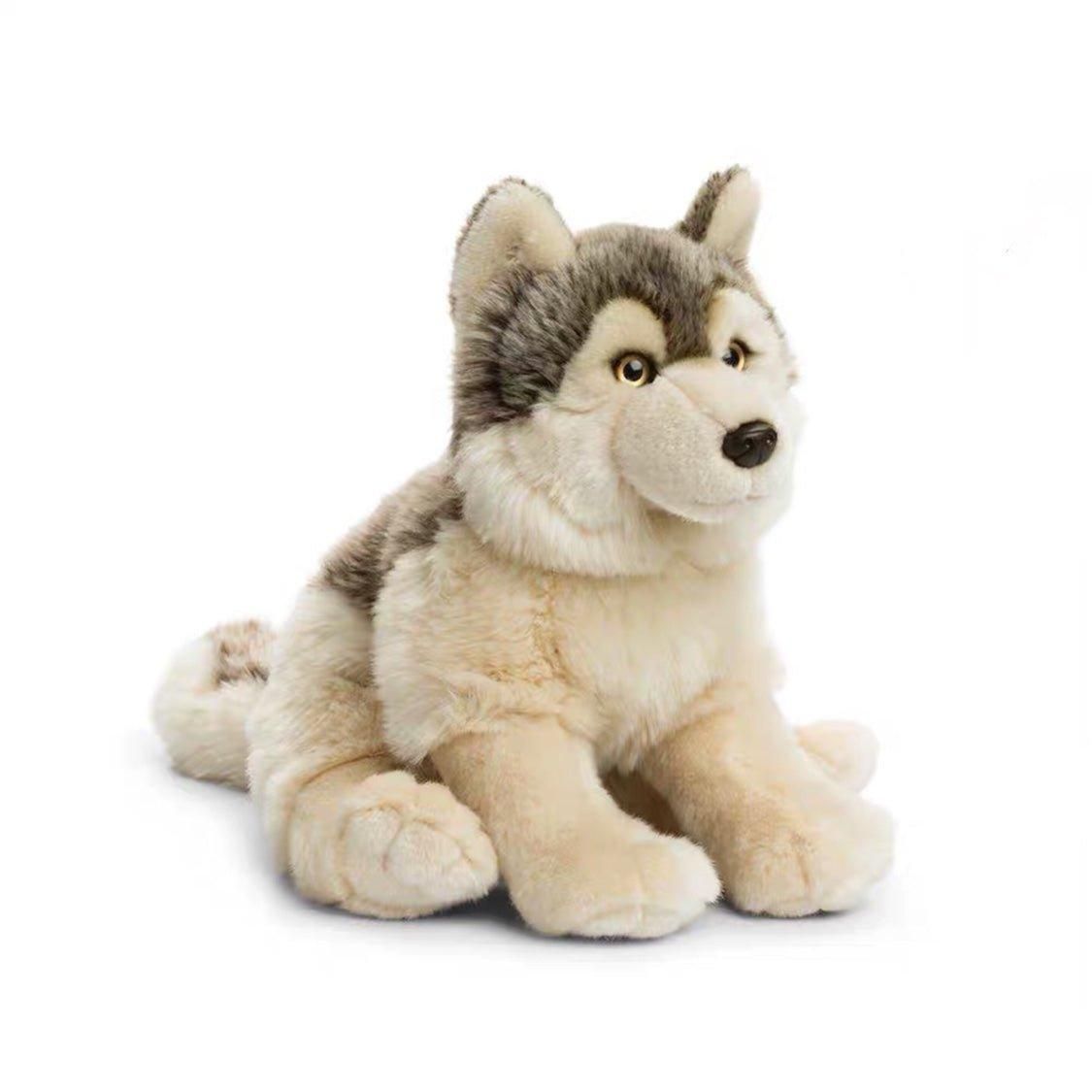 peluche loup gris