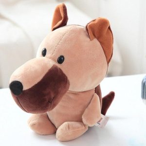 peluche loup marron
